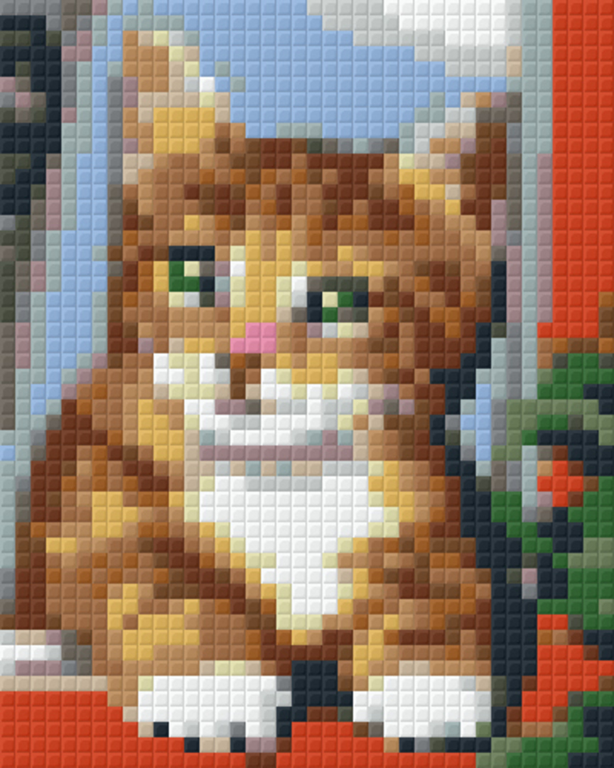 Little Kitty One [1] Baseplate PixelHobby Mini-mosaic Art Kit image 0